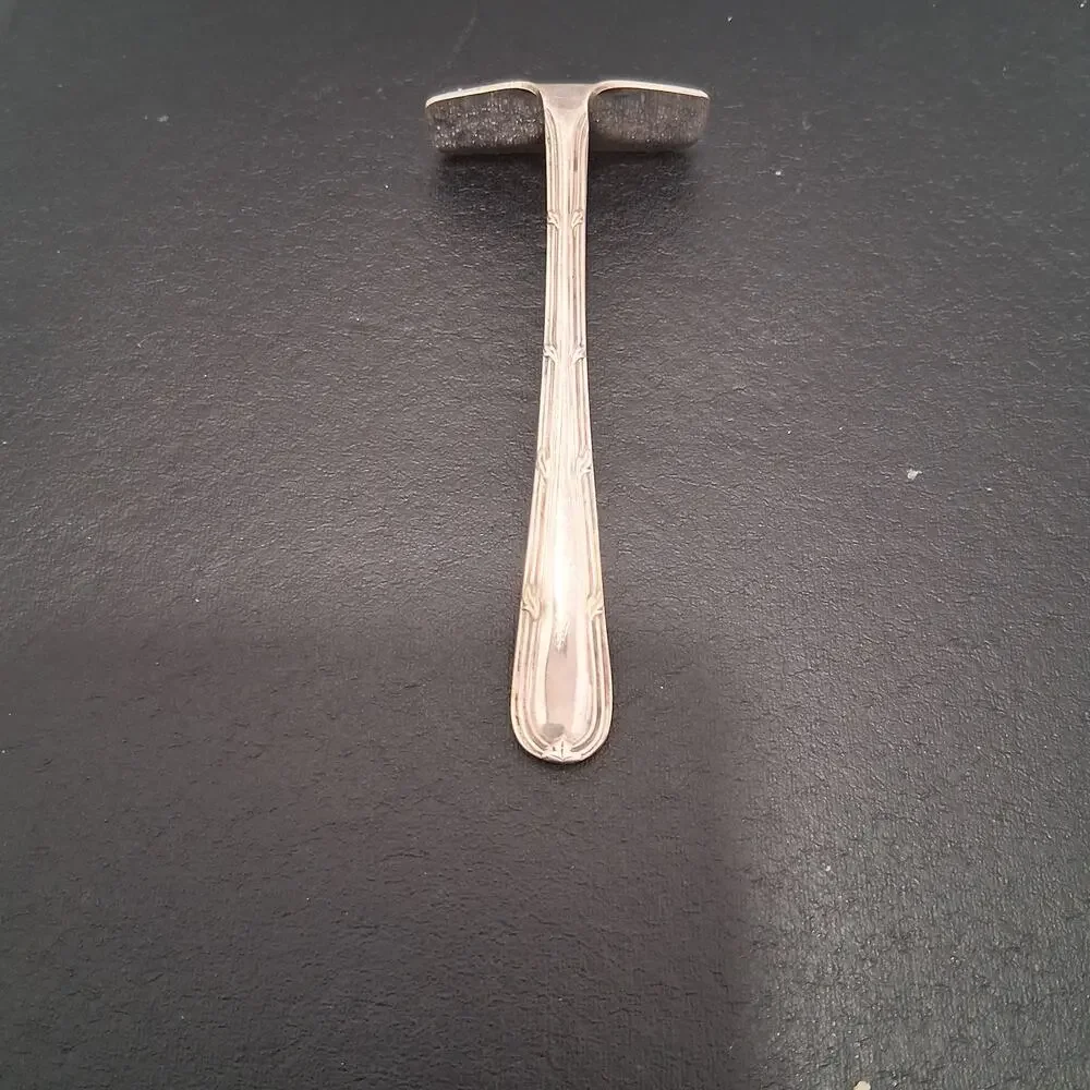 Silverplated A.R.S Baby Food Pusher Cutlery Victorian Era Etiquette Utensil